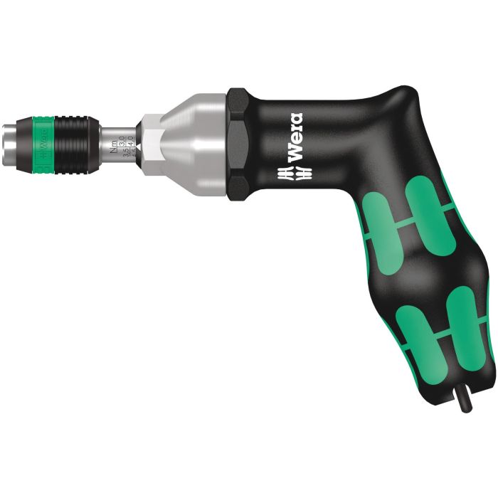 Wera – Series 7400 Kraftform Pistol Handle, Adjustable Torque Screwdrivers with Rapidaptor Quick-Release Chuck 3.0-6.0 Nm – 05074702001