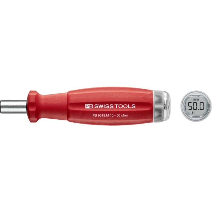 PBSwiss – DigiTorque V02, Torque Screwdriver with Digital Display – PB 9318.M 10-50 CBB