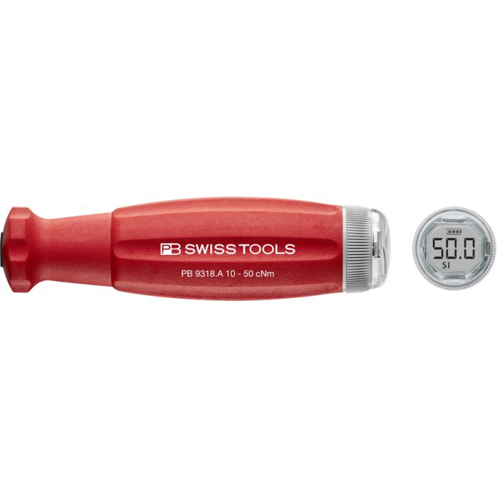 PBSwiss -DigiTorque V02, Torque Screwdriver with Digital Display – PB 9318.A 10-50 cNm