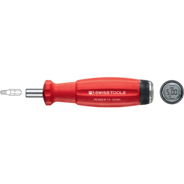PB Swiss – DigiTorque V02, torque screwdriver with digital display – PB 9320.M 1.0-5.0Nm CBB